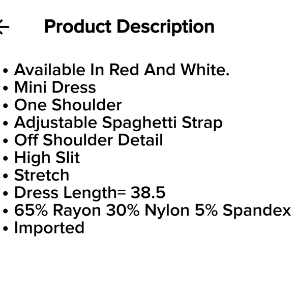 Tristina Red off the shoulder dress - Picture 3 of 4